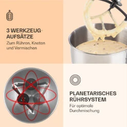 Bella Küchenmaschine 2000 W / 2,7 PS 5 Ltr Edelstahl BPA-frei -Warmekuche Pro Geschaft 10008232 de 0004 logo