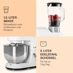 Lucia Küchenmaschine 3-in-1 2000 W / 2,7 PS 5 Ltr Edelstahl BPA-frei -Warmekuche Pro Geschaft 10008236 de 0006 logo