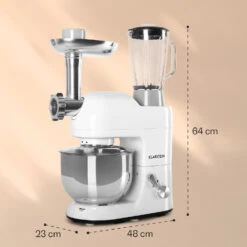 Lucia Küchenmaschine 3-in-1 2000 W / 2,7 PS 5 Ltr Edelstahl BPA-frei -Warmekuche Pro Geschaft 10008236 yy 0008 logo