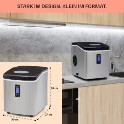 Mr. Black-Frost Eismaschine 150W Edelstahl Schwarz 15kg -Warmekuche Pro Geschaft 10020109 de 0006 usp