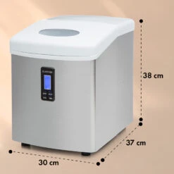 Mr. Silver-Frost Eismaschine 150W Edelstahl Weiß 15kg -Warmekuche Pro Geschaft 10020110 yy 0011 dimensions