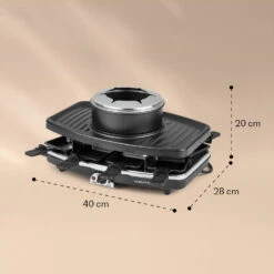 Entrecote 2-in-1 Raclettegrill & Fondue Naturstein 1100W 8 Personen 11 Entrecote 2-in-1 Raclettegrill & Fondue Naturstein 1100W 8 Personen -Warmekuche Pro Geschaft 10022268 yy 0006 logo