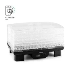 Bananarama Dörrautomat Schwarz 550W Trockner Dehydrator 6 Etagen -Warmekuche Pro Geschaft 10027831 yy 0003 logo Klarstein Bananarama Doerrautomat schwarz