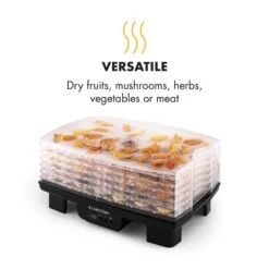 Bananarama Dörrautomat Schwarz 550W Trockner Dehydrator 6 Etagen -Warmekuche Pro Geschaft 10027831 yy 0008 logo Klarstein Bananarama Doerrautomat schwarz reedit