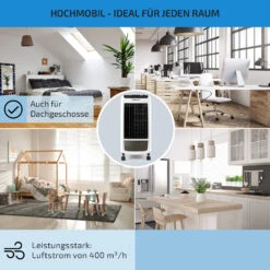 Carribean Blue 3-in-1 Luftkühler 402 M3/h 70 W 4 Ltr Oszillation Mobil -Warmekuche Pro Geschaft 10028181 de 0005 usp