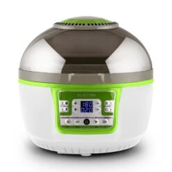 VitAir Turbo Heißluftfritteuse Grün-weiß 1400W Grillen Backen 9l 15 VitAir Turbo Heißluftfritteuse Grün-weiß 1400W Grillen Backen 9l -Warmekuche Pro Geschaft 10028288 yy 0005 front 04 Klarstein VitAir Heissluftfritteuse gruen weiss