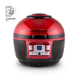 VitAir Turbo Heißluftfritteuse Rot-schwarz 1400W Grillen Backen 9l 14 VitAir Turbo Heißluftfritteuse Rot-schwarz 1400W Grillen Backen 9l -Warmekuche Pro Geschaft 10028289 yy 0004 logo Klarstein VitAir Heissluftfritteuse V2 rot schwarz