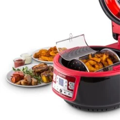 VitAir Turbo Heißluftfritteuse Rot-schwarz 1400W Grillen Backen 9l 19 VitAir Turbo Heißluftfritteuse Rot-schwarz 1400W Grillen Backen 9l -Warmekuche Pro Geschaft 10028289 yy 0009 ambient 03 Klarstein VitAir Heissluftfritteuse