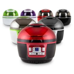 VitAir Turbo Heißluftfritteuse Rot-schwarz 1400W Grillen Backen 9l 21 VitAir Turbo Heißluftfritteuse Rot-schwarz 1400W Grillen Backen 9l -Warmekuche Pro Geschaft 10028289 yy 0011 variant