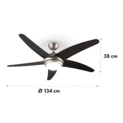 Bolero 2-in-1-Deckenventilator Leuchte 55W 10212 M³/h Fernbedienung -Warmekuche Pro Geschaft 10028292 yy 0007 logo