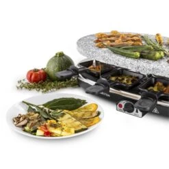Steaklette Raclettegrill 1500 W Granit-Natursteinplatte 8 Personen -Warmekuche Pro Geschaft 10028449 yy 0005 titel Klarstein Steaklette Raclette Natursteingrill