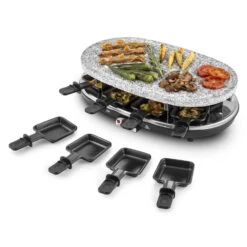 Steaklette Raclettegrill 1500 W Granit-Natursteinplatte 8 Personen -Warmekuche Pro Geschaft 10028449 yy 0007 titel Klarstein Steaklette Raclette Natursteingrill