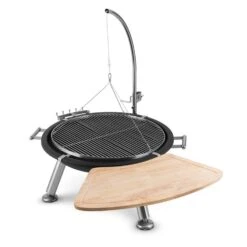 Turion Galgen-Schwenkgrill Feuerschale Ø80cm BBQ Seilzug Edelstahl -Warmekuche Pro Geschaft 10028486 yy 0004 logo