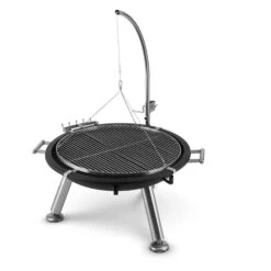 Turion Galgen-Schwenkgrill Feuerschale Ø80cm BBQ Seilzug Edelstahl -Warmekuche Pro Geschaft 10028486 yy 0008 logo
