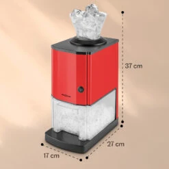 Icebreaker Ice Crusher 15kg/h 3,5 Liter Eisbehälter Edelstahl Rot -Warmekuche Pro Geschaft 10028938 yy 0011 dimensions