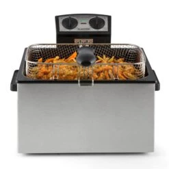 QuickPro XXL 3000 Fritteuse 5l 1,5kg 3000W Timer Edelstahl -Warmekuche Pro Geschaft 10029073 yy 0004 ambient Klarstein QuickPro XXL 3000 Fritteuse