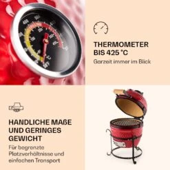 Princesize Kamado-Grill Keramikgrill Edelstahl-Grillrost Smoker BBQ -Warmekuche Pro Geschaft 10029124 de 0005 logo