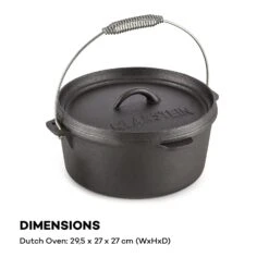 Hotrod 45 Dutch Oven BBQ-Topf 4,5 Qt / 4 Liter Gusseisen Schwarz 15 Hotrod 45 Dutch Oven BBQ-Topf 4,5 Qt / 4 Liter Gusseisen Schwarz -Warmekuche Pro Geschaft 10029165 yy 0008 logo