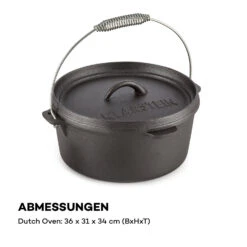 Hotrod 85 Dutch Oven BBQ-Topf 9 Qt / 8,5 Liter Gusseisen Schwarz 14 Hotrod 85 Dutch Oven BBQ-Topf 9 Qt / 8,5 Liter Gusseisen Schwarz -Warmekuche Pro Geschaft 10029167 de 0007 logo