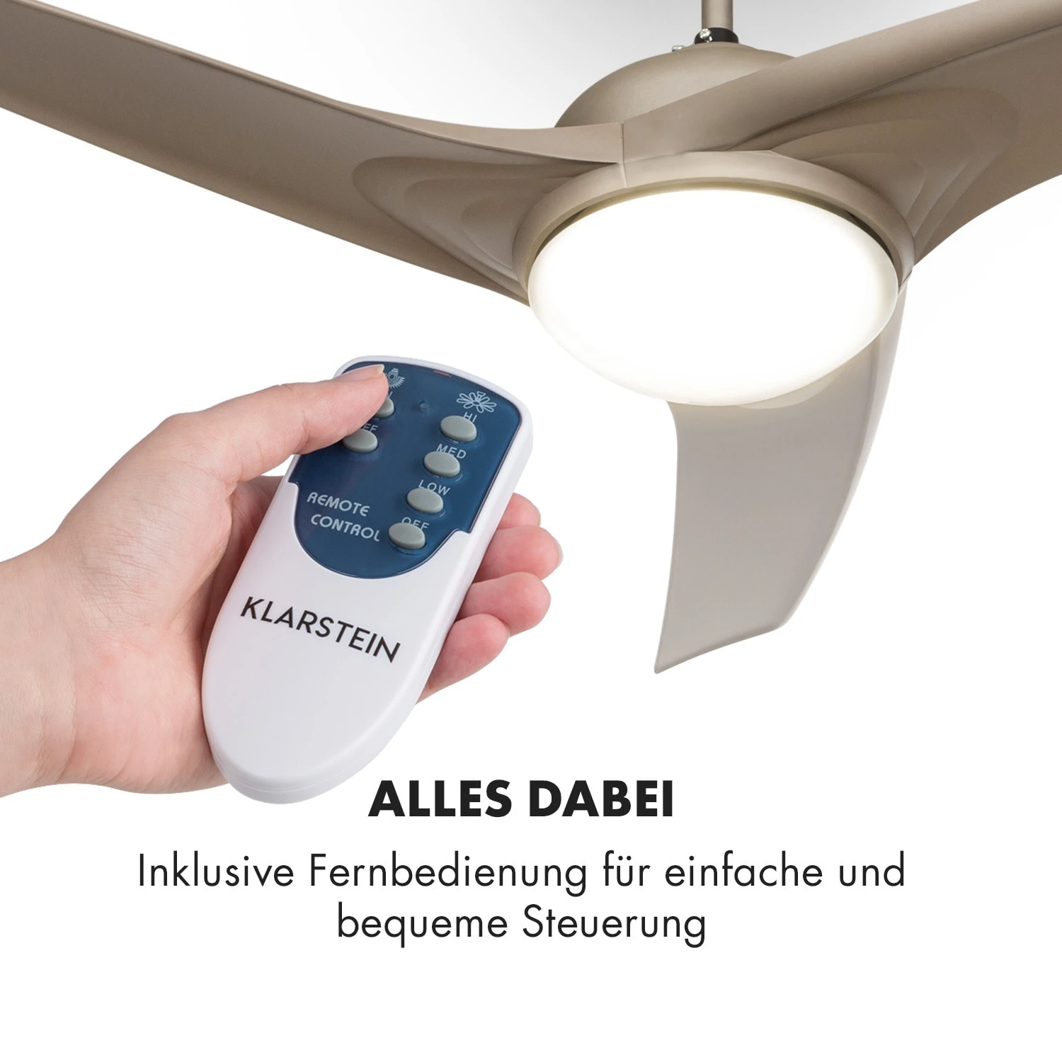 Figo 2-in-1-Deckenventilator Lampe Ø132cm 10039m³/h 51dB Fernbedienung 6 Figo 2-in-1-Deckenventilator Lampe Ø132cm 10039m³/h 51dB Fernbedienung – Bild 6