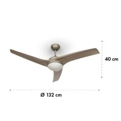 Figo 2-in-1-Deckenventilator Lampe Ø132cm 10039m³/h 51dB Fernbedienung 14 Figo 2-in-1-Deckenventilator Lampe Ø132cm 10039m³/h 51dB Fernbedienung -Warmekuche Pro Geschaft 10029346 yy 0007 logo