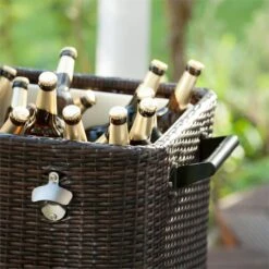 Springbreak Getränkewagen Kühlbox Terrassenkühlwagen 80l Rattandekor -Warmekuche Pro Geschaft 10029648 yy 0005 logo