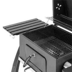 Bigfoot Holzkohlegrill Smoker BBQ-Grill 55 X 40 Cm Stahl Schwarz -Warmekuche Pro Geschaft 10029763 yy 0007 detail Klarstein Bigfoot BBQ Grill Smoker