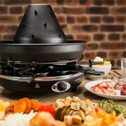 Taste Volcano Tartarengrill Raclettegrill 1500 W 6 Personen Schwarz -Warmekuche Pro Geschaft 10030307 yy 0003 ambient Klarstein Taste Volcano Tartarengrill