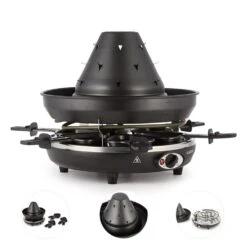 Taste Volcano Tartarengrill Raclettegrill 1500 W 6 Personen Schwarz -Warmekuche Pro Geschaft 10030307 yy 0006 detail Klarstein Tataren Grill Raclette Grill