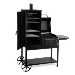 Fleischbrocken Holzkohlegrill Smoker Räucherofen BBQ-Grill Schwarz -Warmekuche Pro Geschaft 10030554 yy 0003 titel Professional charcoal grill and smoker