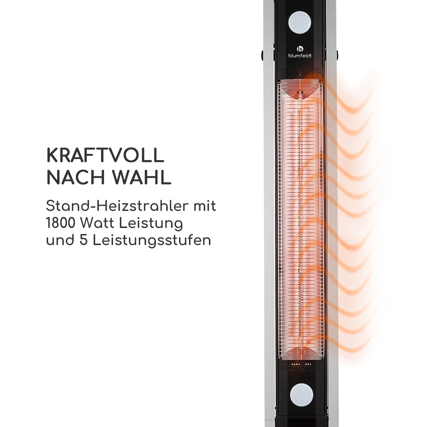 Aspire Terrassenheizer Infrarot Carbon 1800 W IP34 Schwenkarm 4 Aspire Terrassenheizer Infrarot Carbon 1800 W IP34 Schwenkarm – Bild 4