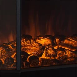 Klarstein Castillo Kaminheizung 1000/2000W Halogen-Beleuchtung -Warmekuche Pro Geschaft 10030731 yy 0005 detail Klarstein Castillo Kaminheizung schwarz