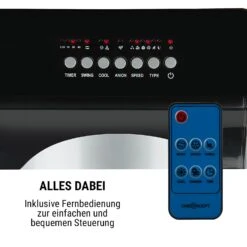 Kingcool 4-in-1 Luftkühler 2340 M³/h 95 W 8 Liter Mobil Fernbedienung 12 Kingcool 4-in-1 Luftkühler 2340 M³/h 95 W 8 Liter Mobil Fernbedienung -Warmekuche Pro Geschaft 10031341 de 0005 usp