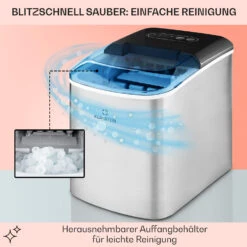 On-The-Rocks Eismaschine LED | 12kg Je 24h | 2.1l | Edelstahl Schwarz -Warmekuche Pro Geschaft 10031372 de 0005 usp