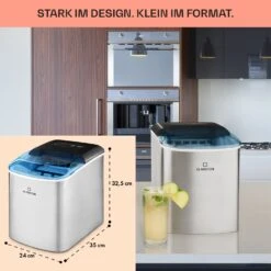 On-The-Rocks Eismaschine LED | 12kg Je 24h | 2.1l | Edelstahl Schwarz -Warmekuche Pro Geschaft 10031372 de 0006 usp