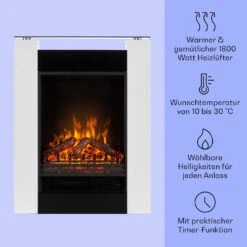  Studio 5 Elektrischer Kamin Heizlüfter 900/1800 W Fernbedienung -Warmekuche Pro Geschaft 10031572 de 0003 usp