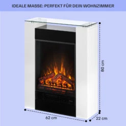  Studio 5 Elektrischer Kamin Heizlüfter 900/1800 W Fernbedienung -Warmekuche Pro Geschaft 10031572 de 0005 usp