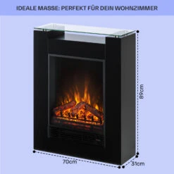  Studio 5 Elektrischer Kamin Heizlüfter 900/1800 W Fernbedienung -Warmekuche Pro Geschaft 10031573 de 0005 usp