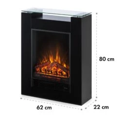  Studio 5 Elektrischer Kamin Heizlüfter 900/1800 W Fernbedienung -Warmekuche Pro Geschaft 10031573 yy 0007 logo Klarstein Studio 5 Elektrischer Kamin schwarz