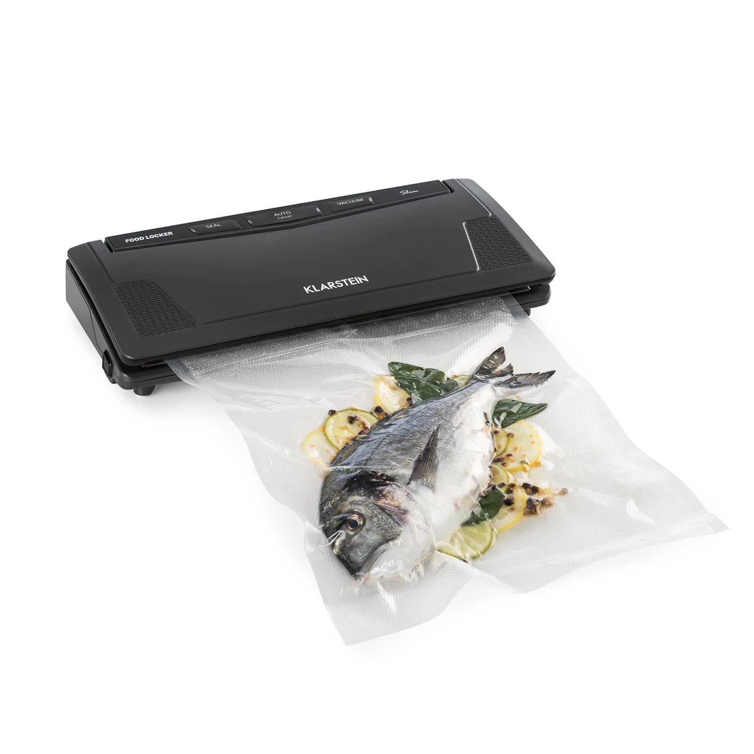 FoodLocker Slim Vakuumierer 130W Doppelte Schweißnaht 1 FoodLocker Slim Vakuumierer 130W Doppelte Schweißnaht