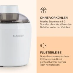 Schneeflöckchen Eiscremebereiter Thermoelektrisch 700ml Leise Weiß -Warmekuche Pro Geschaft 10031663 de 0003 logo