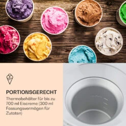 Schneeflöckchen Eiscremebereiter Thermoelektrisch 700ml Leise Weiß -Warmekuche Pro Geschaft 10031663 de 0005 logo