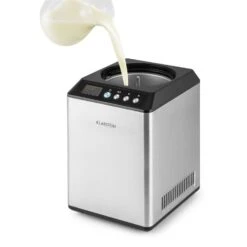 Vanilly Sky Family Eiscremebereiter Frozen Yoghurt 250W 2,5l Silber -Warmekuche Pro Geschaft 10031846 yy 0005 detail Klarstein Vanilly Sky Family Eiscremebereiter silber