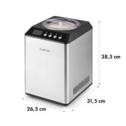 Vanilly Sky Family Eiscremebereiter Frozen Yoghurt 250W 2,5l Silber -Warmekuche Pro Geschaft 10031846 yy 0008 logo Klarstein Vanilly Sky Family Eiscremebereiter silber