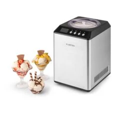 Vanilly Sky Family Eiscremebereiter Frozen Yoghurt 250W 2,5l Silber -Warmekuche Pro Geschaft 10031846 yy 0009 titel Klarstein Vanilly Sky Family Eiscremebereiter silber