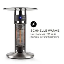 Primal Heat 65 Bistrotisch Karbon-IR-Heizelement 1200W LED 65cm Glas -Warmekuche Pro Geschaft 10031874 de 0004 logo