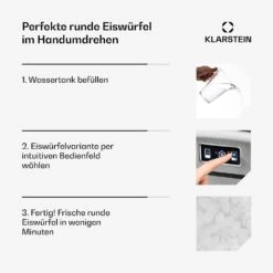 Metropolitan Eiswürfelmaschine 12kg/24h Digitales Display -Warmekuche Pro Geschaft 10031881 de 0004 usp