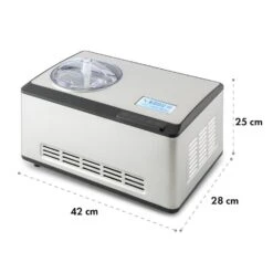 Dolce Bacio Eiscremebereiter Kompressor 2l LCD-Display Touch Edelstahl -Warmekuche Pro Geschaft 10032322 yy 0010 logo Klarstein Dolce Bacio Eiscremebereiter Edelstahl