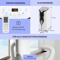 New Breeze ECO Mobile Klimaanlage 10.000 BTU / 2,9 KW EEK A+ -Warmekuche Pro Geschaft 10032511 de 0006 usp