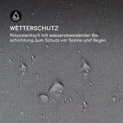 Steakhouse Grilldach 220x215x140cm PE 180 G/m² Flammhemmend Stahl Grau -Warmekuche Pro Geschaft 10032523 de 0006 logo